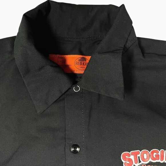 Red Kap Work Shirt Men's Stogies Gold Country Lounge Jamestown Cali Size Large - Picture 8 of 12